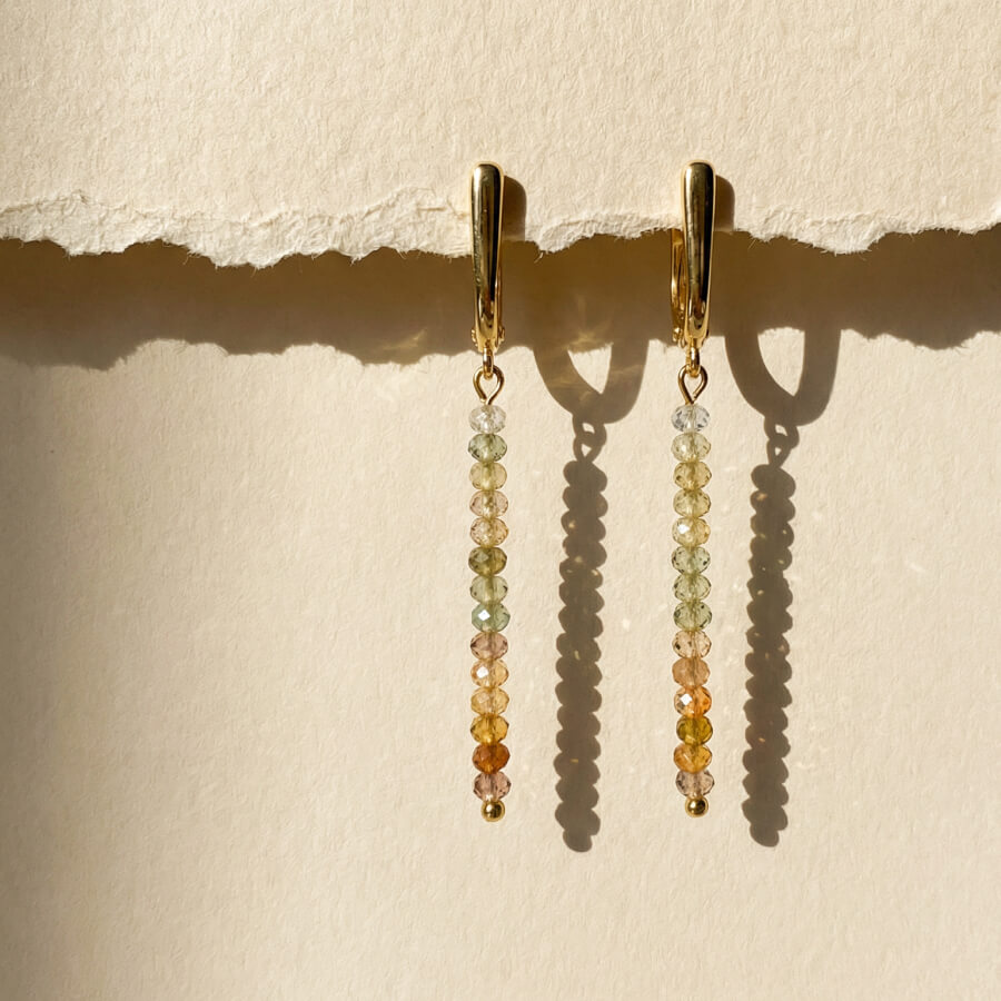 Серьги с цирконом